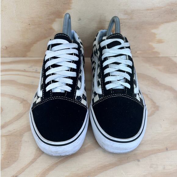 Vans Off The Wall -Old Skool Checkerboard -Sneakers -Black/White -Women's - 7.5 - Picture 2 of 9